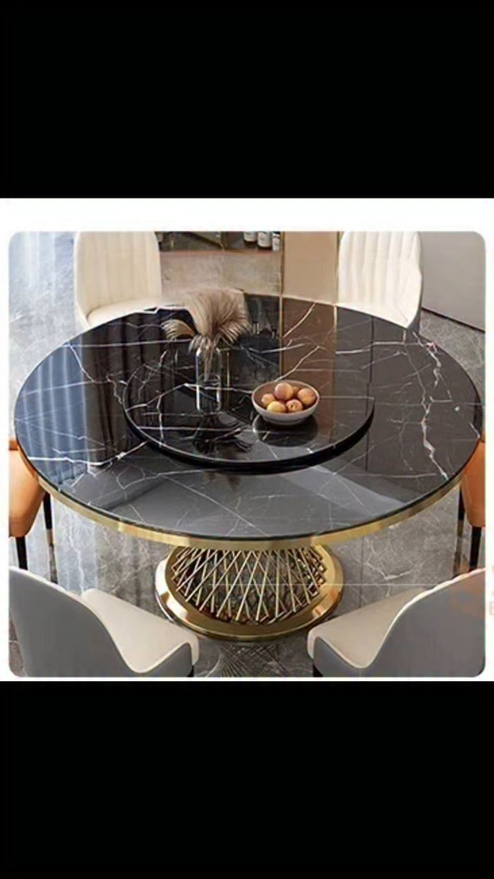 MARBLE TOP ROUND DINNING - Image 5