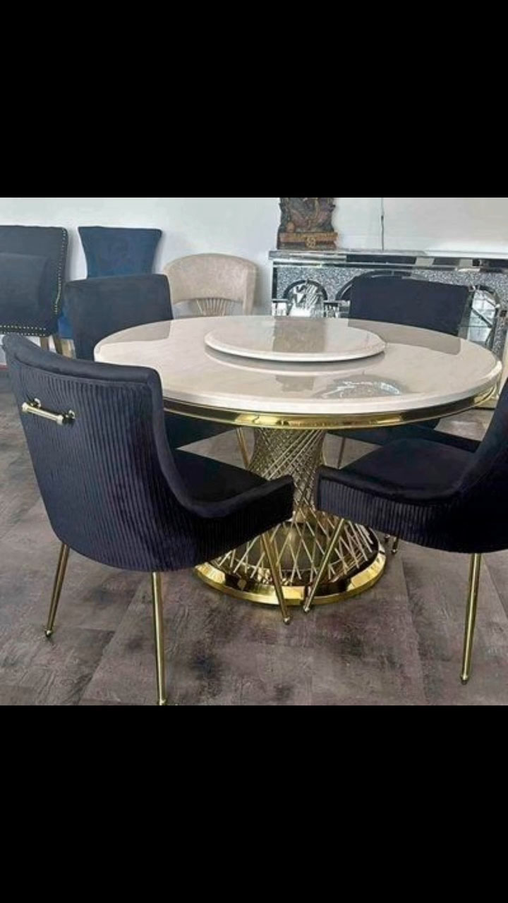 MARBLE TOP ROUND DINNING - Image 4