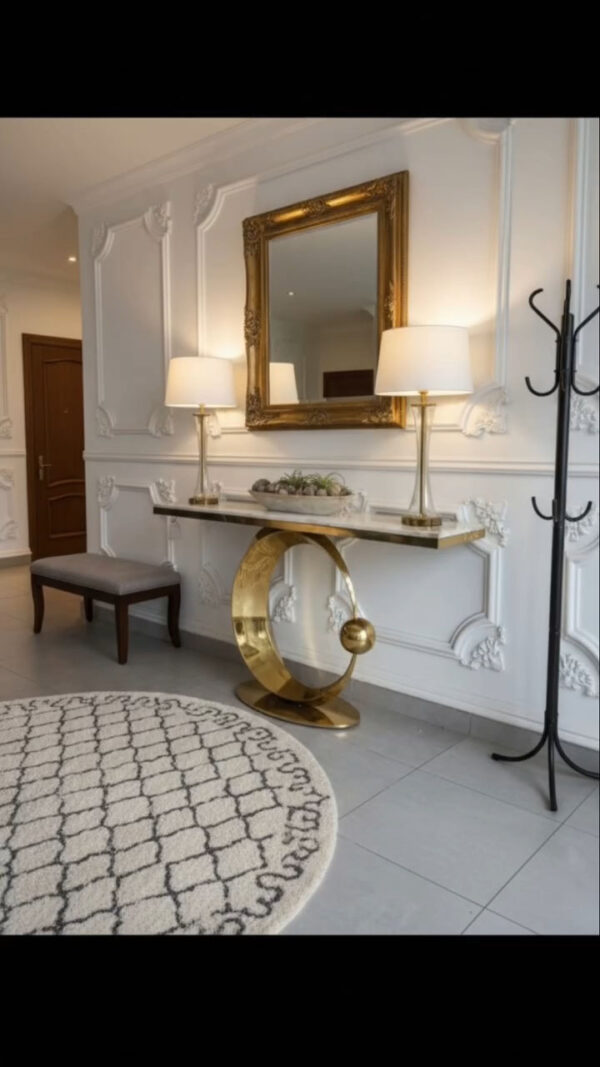Marble Top Console Table